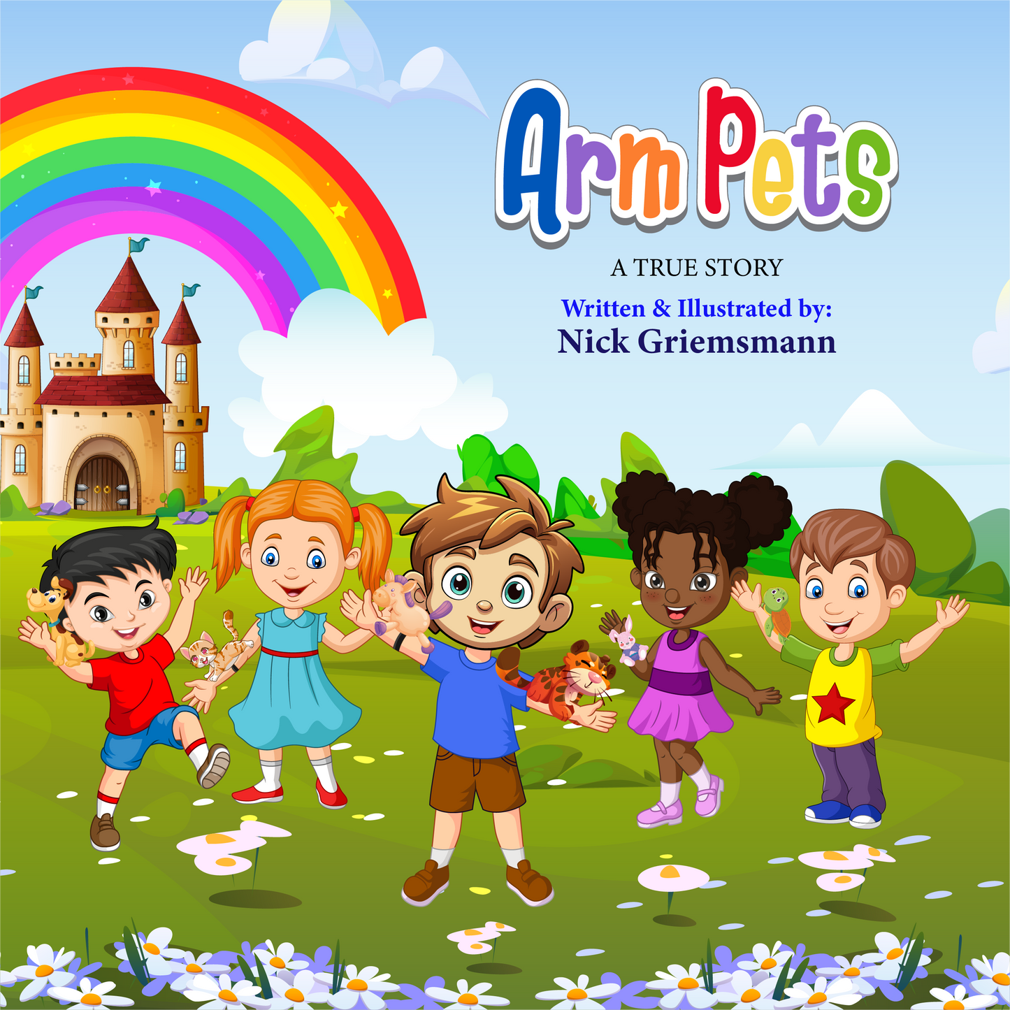 Arm Pets Stuffed Animals (with book)