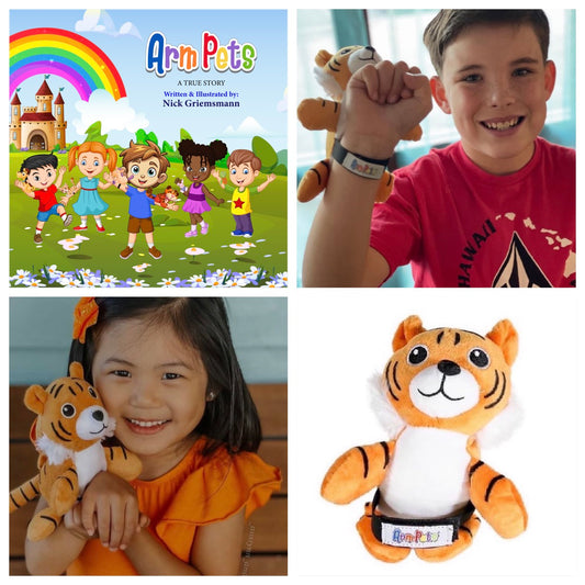 Arm Pets Stuffed Animals (with book)