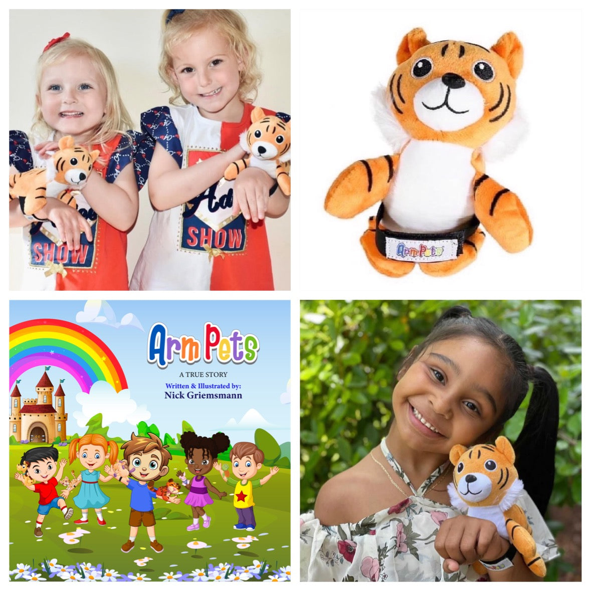 Arm Pets Stuffed Animals (with book)