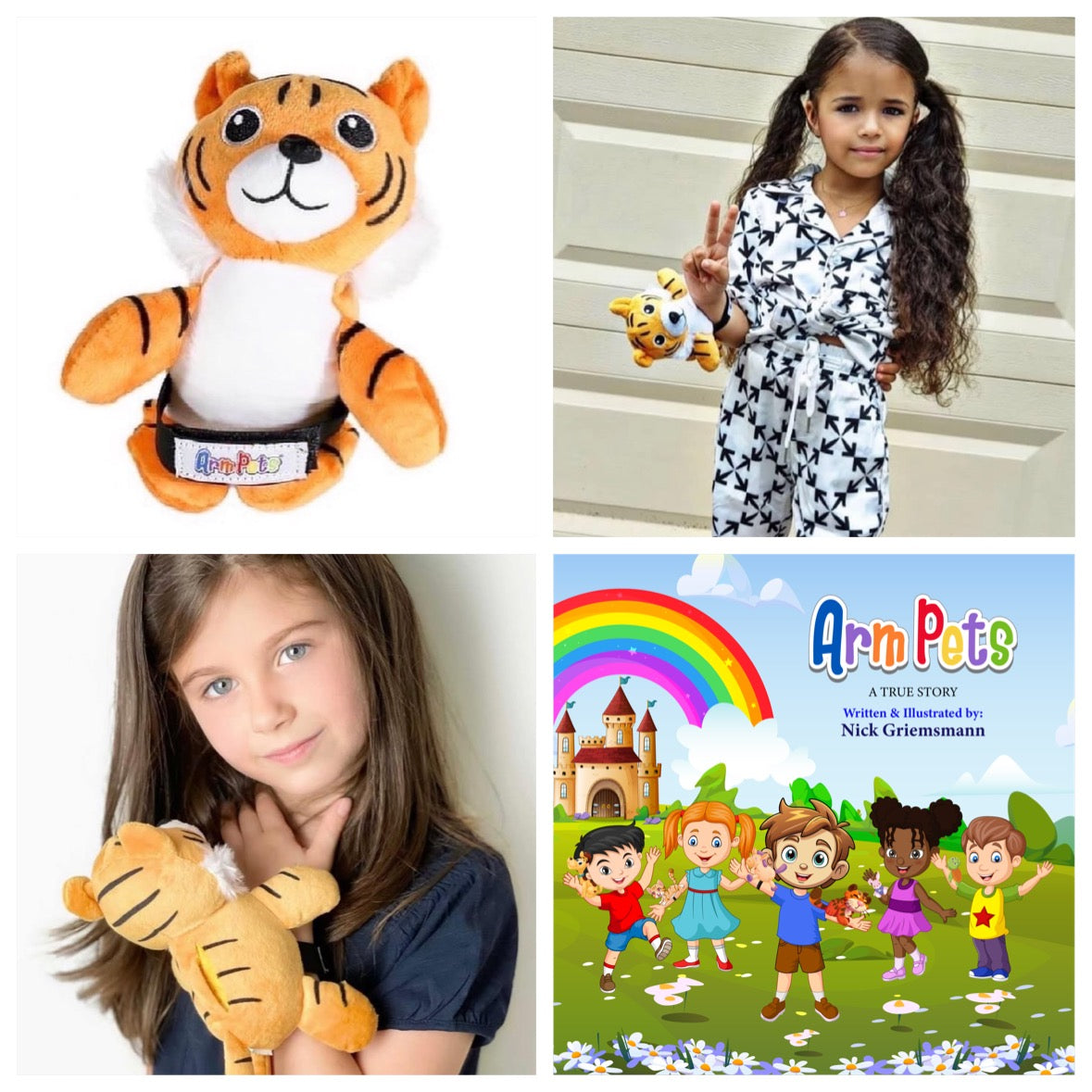 Arm Pets Stuffed Animals (with book)